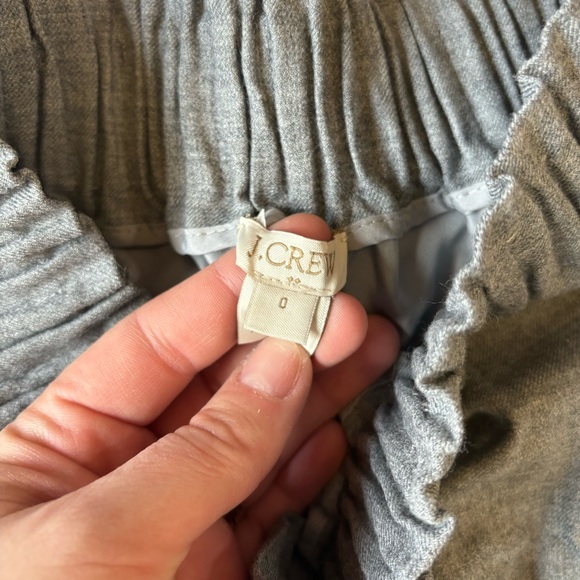 J. Crew Wool sidewalk skirt gray‎ womens 0 - Picture 2 of 7